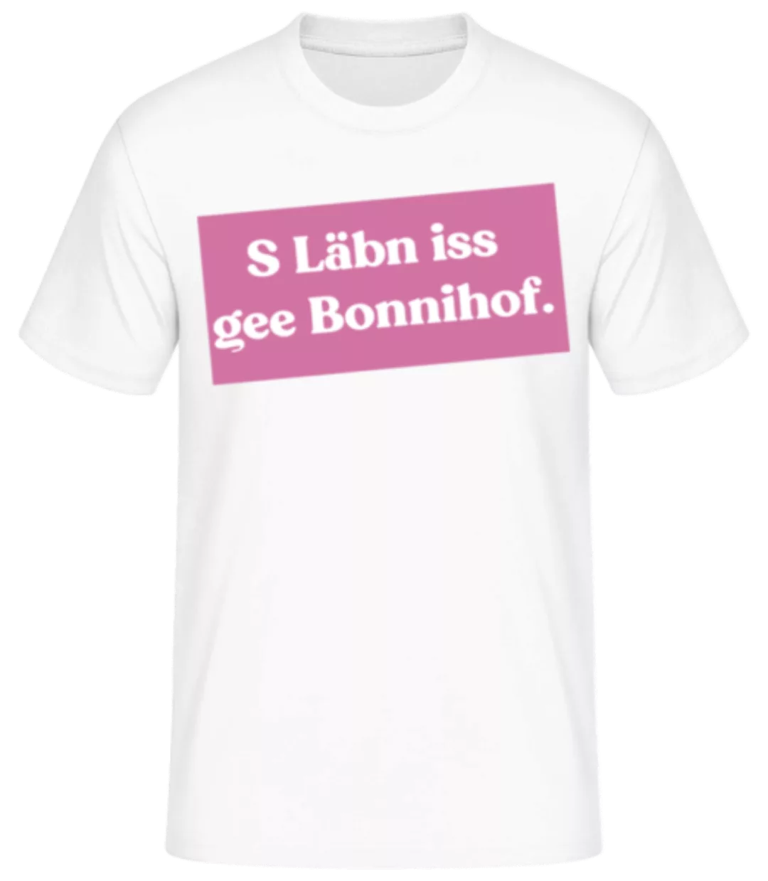 S Läbn Iss Gee Bonnihof · Männer Basic T-Shirt günstig online kaufen
