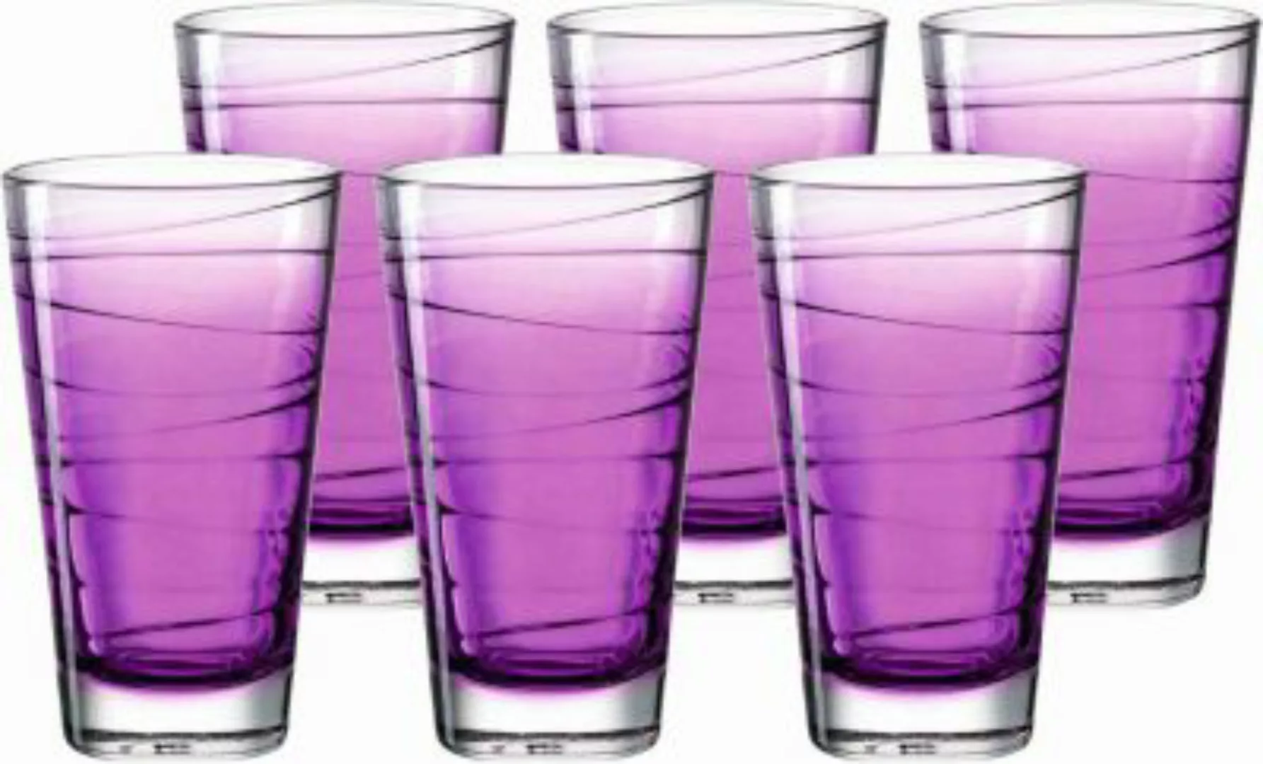 LEONARDO VARIO Struttura Trinkglas Longdrinkbecher groß 280 ml violetter Ve günstig online kaufen