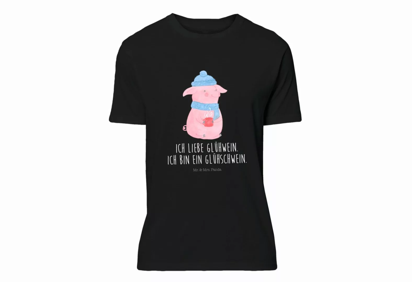 Mr. & Mrs. Panda T-Shirt Glühschwein - Schwarz - Geschenk, Shirt, T-Shirt, günstig online kaufen