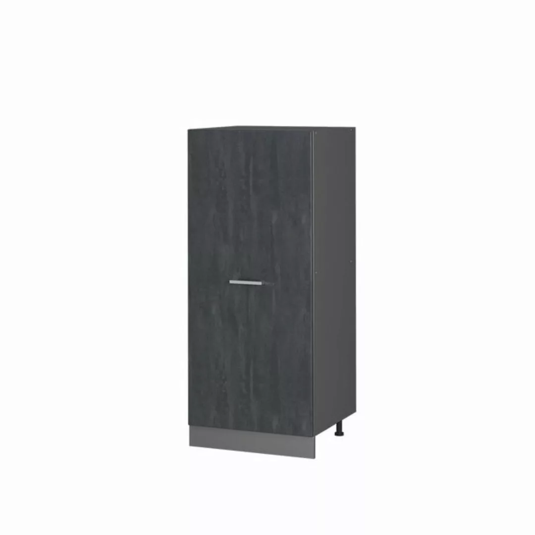 Livinity® Hochschrank R-Line, Schwarz Beton/Anthrazit, 60 cm günstig online kaufen