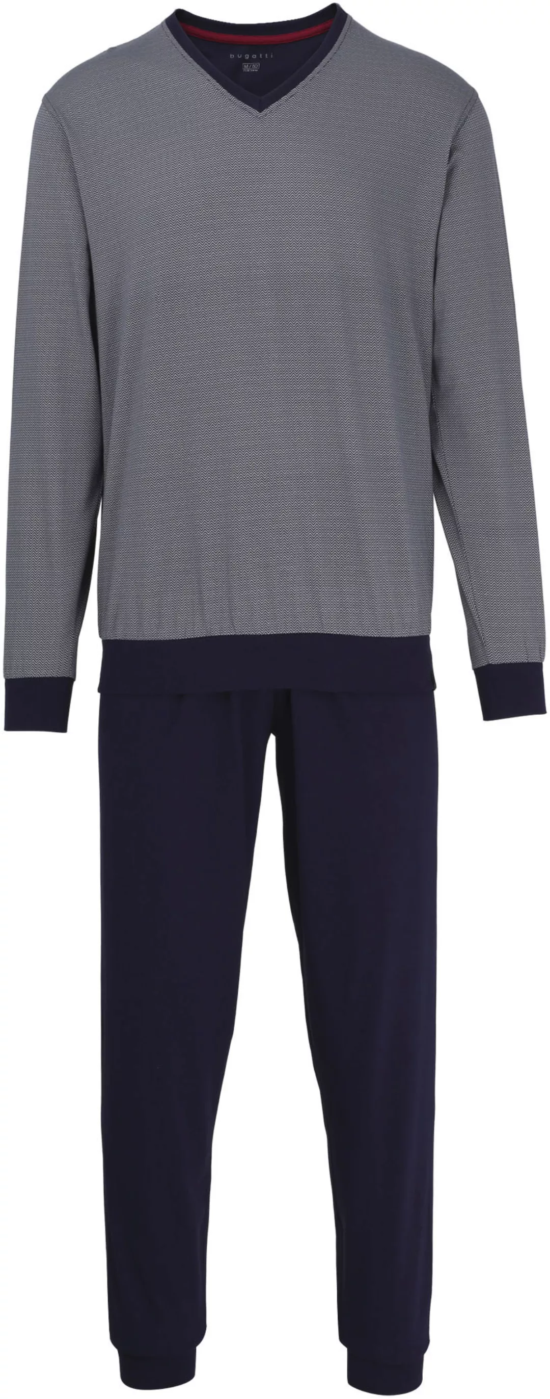 bugatti Pyjama V-Neck 56002/4008/635 günstig online kaufen