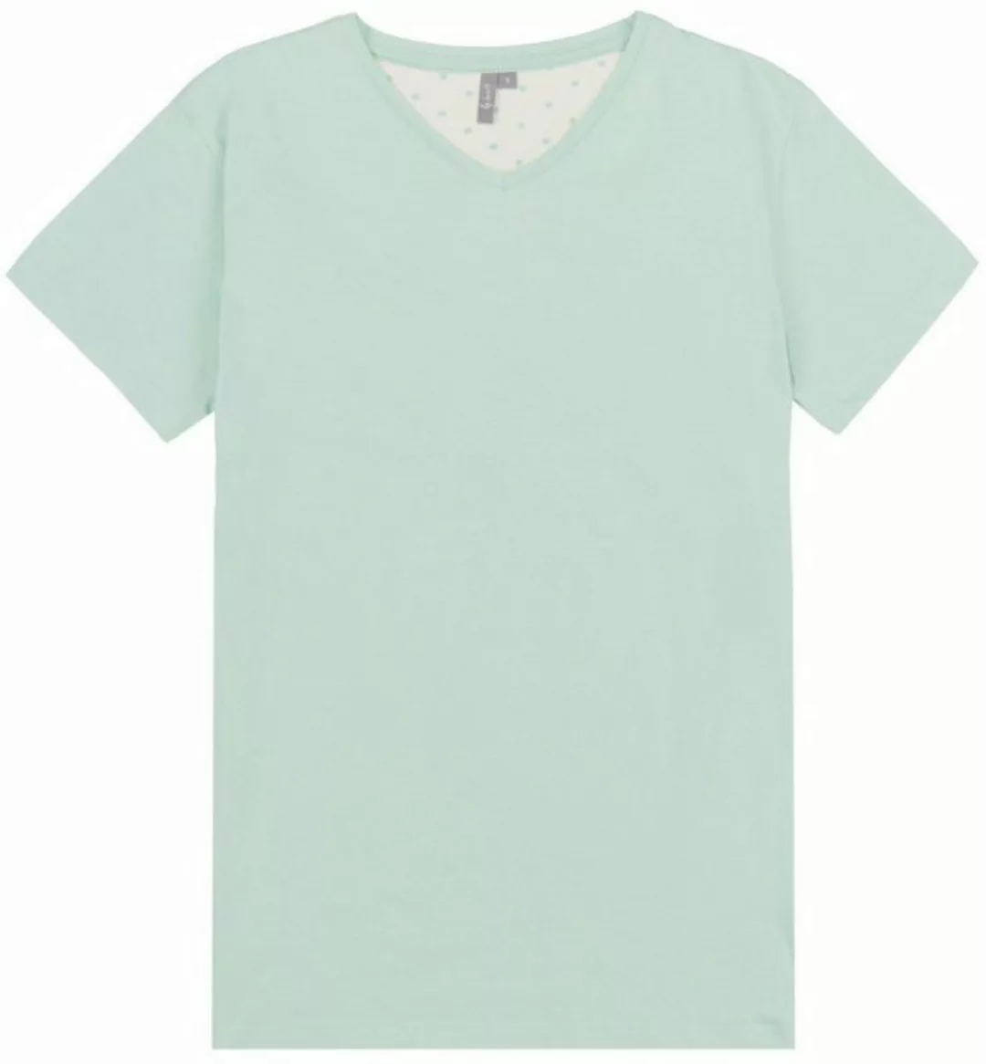 By Louise Pyjamaoberteil Damen Pyjamashirt mit kurzem Arm (1-tlg) Baumwolle günstig online kaufen