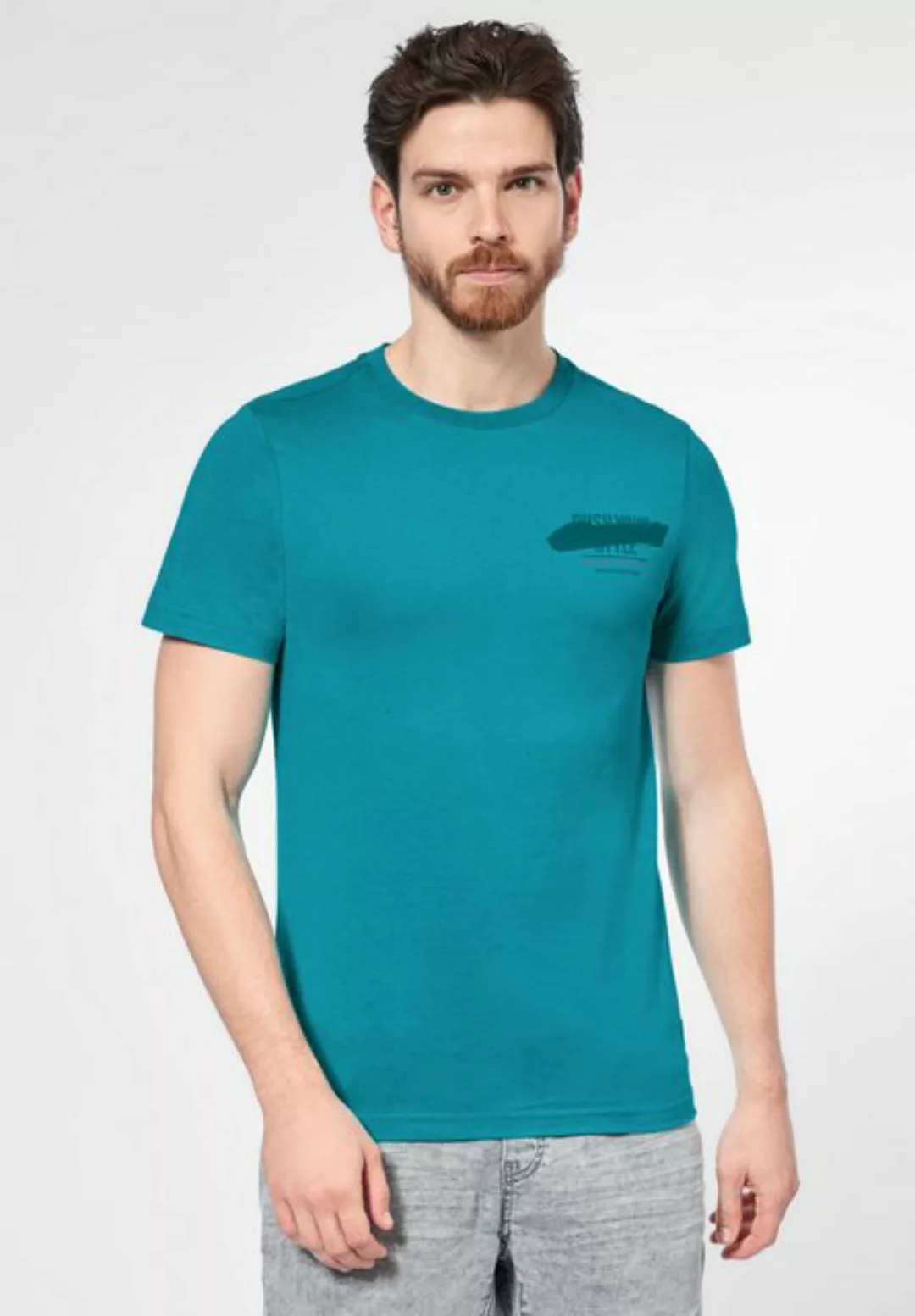 STREET ONE MEN T-Shirt, mit Wording günstig online kaufen