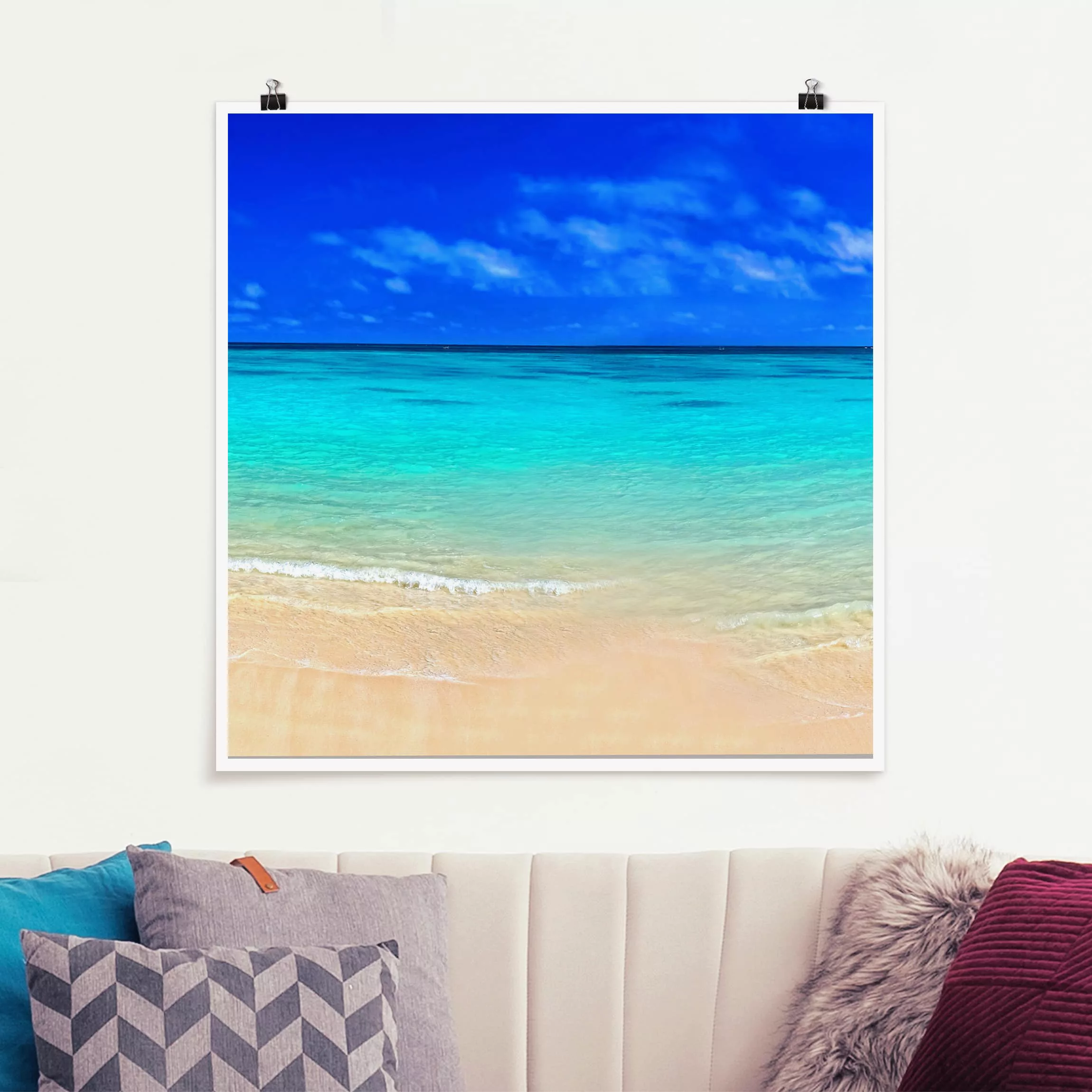 Poster Strand - Quadrat Paradise Beach I günstig online kaufen