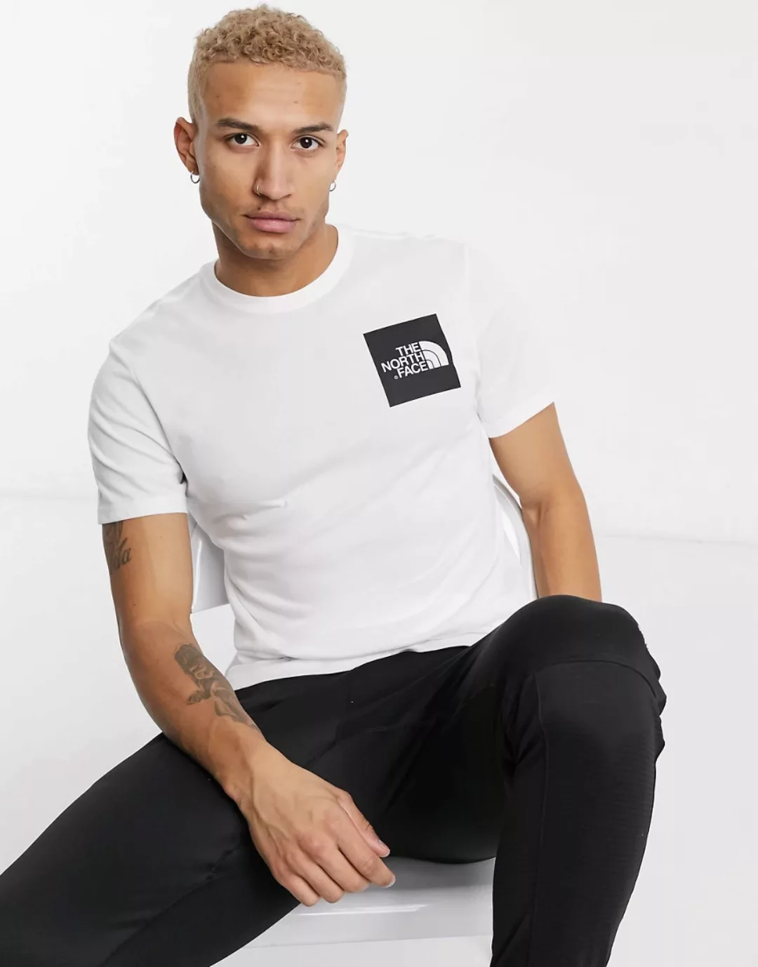 The North Face – Fine – Weißes T-Shirt günstig online kaufen