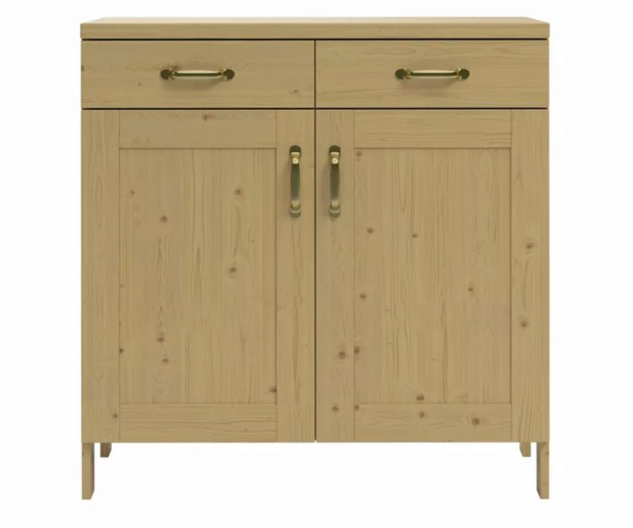 Home affaire Unterschrank Alba (1-St) Breite 85 cm, Kiefer massiv, 2 Türen, günstig online kaufen