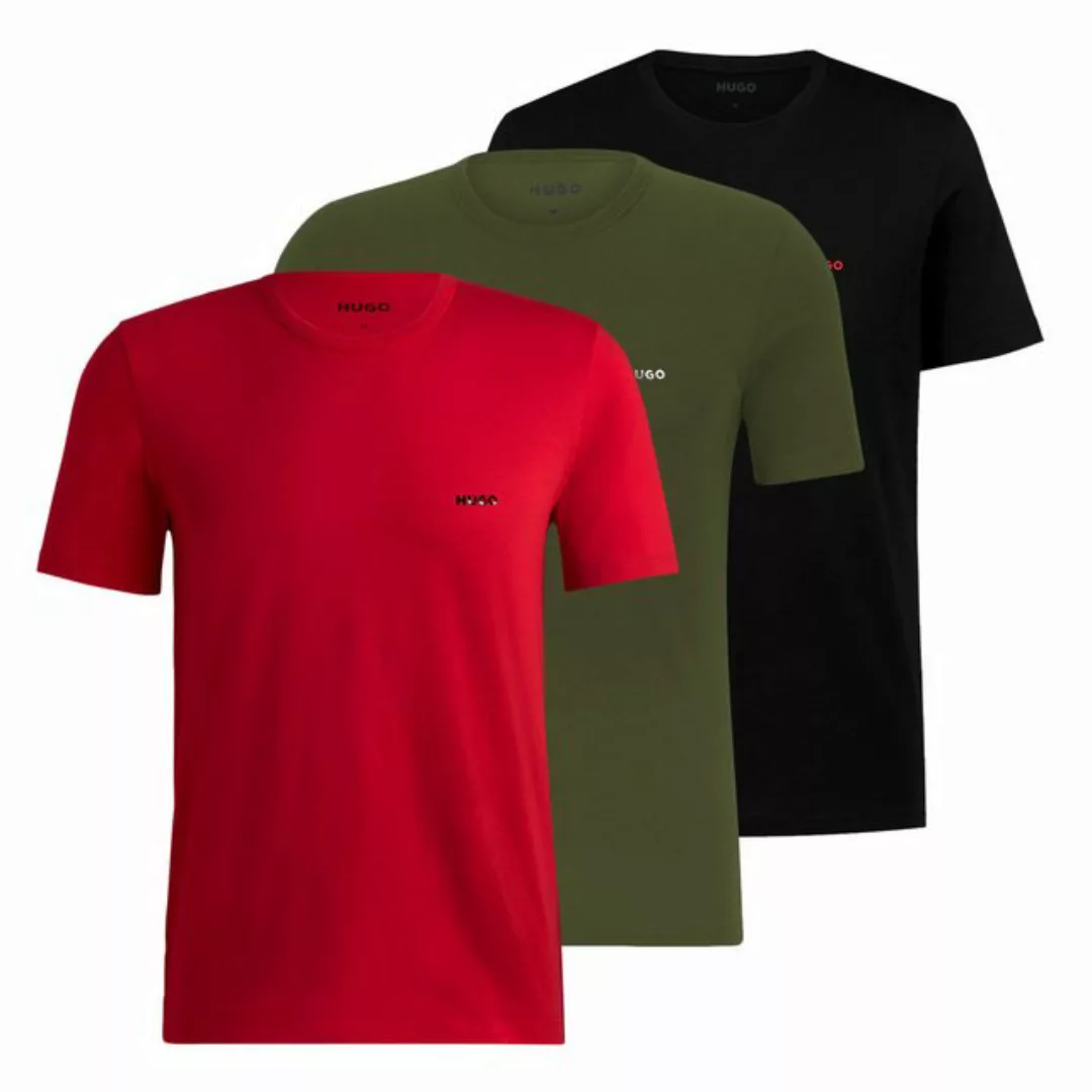 HUGO T-Shirt 3er Pack T-Shirts Crew-Neck mit Logoprint günstig online kaufen