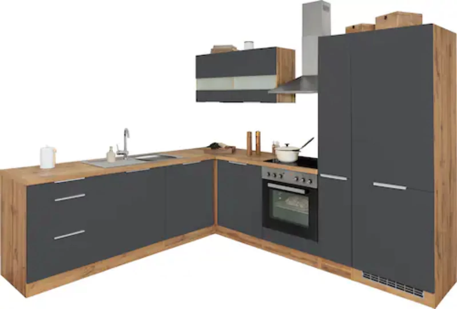 Kochstation Küche »KS-Luhe«, Stellbreite 240x270 cm, wahlweise mit oder ohn günstig online kaufen