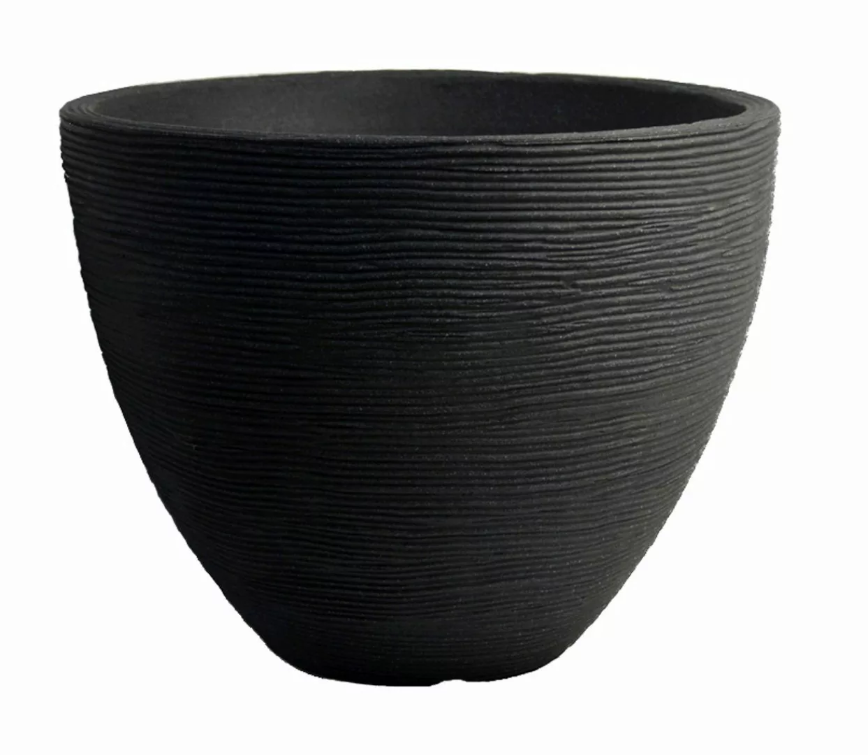 Spetebo Blumentopf Rillen Blumenkübel M rund günstig online kaufen