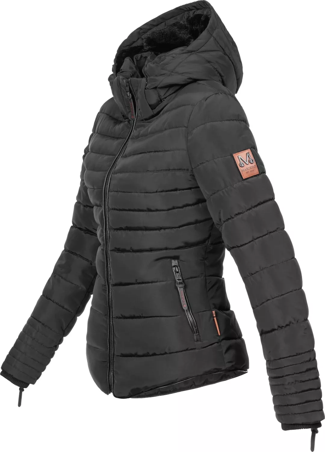 Marikoo Winterjacke "Amber", mit Kapuze, stylische Steppjacke mit Teddyfutt günstig online kaufen