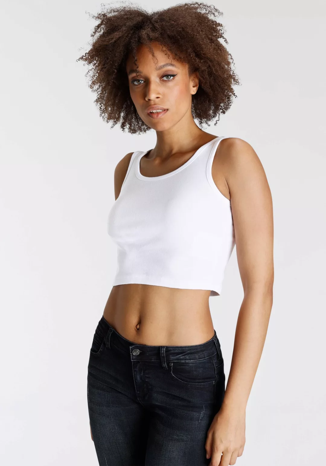 Flashlights Crop-Top (Packung, 2-tlg., 2er- Pack) kurze Länge NEUE KOLLEKTI günstig online kaufen