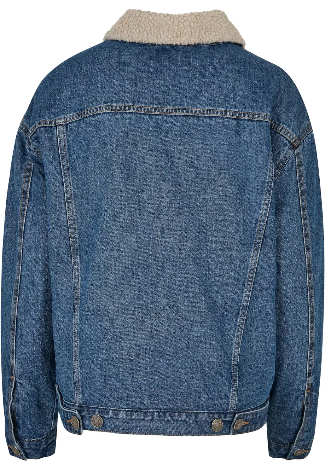 URBAN CLASSICS Jeansjacke "Urban Classics Damen Ladies Oversized Sherpa Den günstig online kaufen