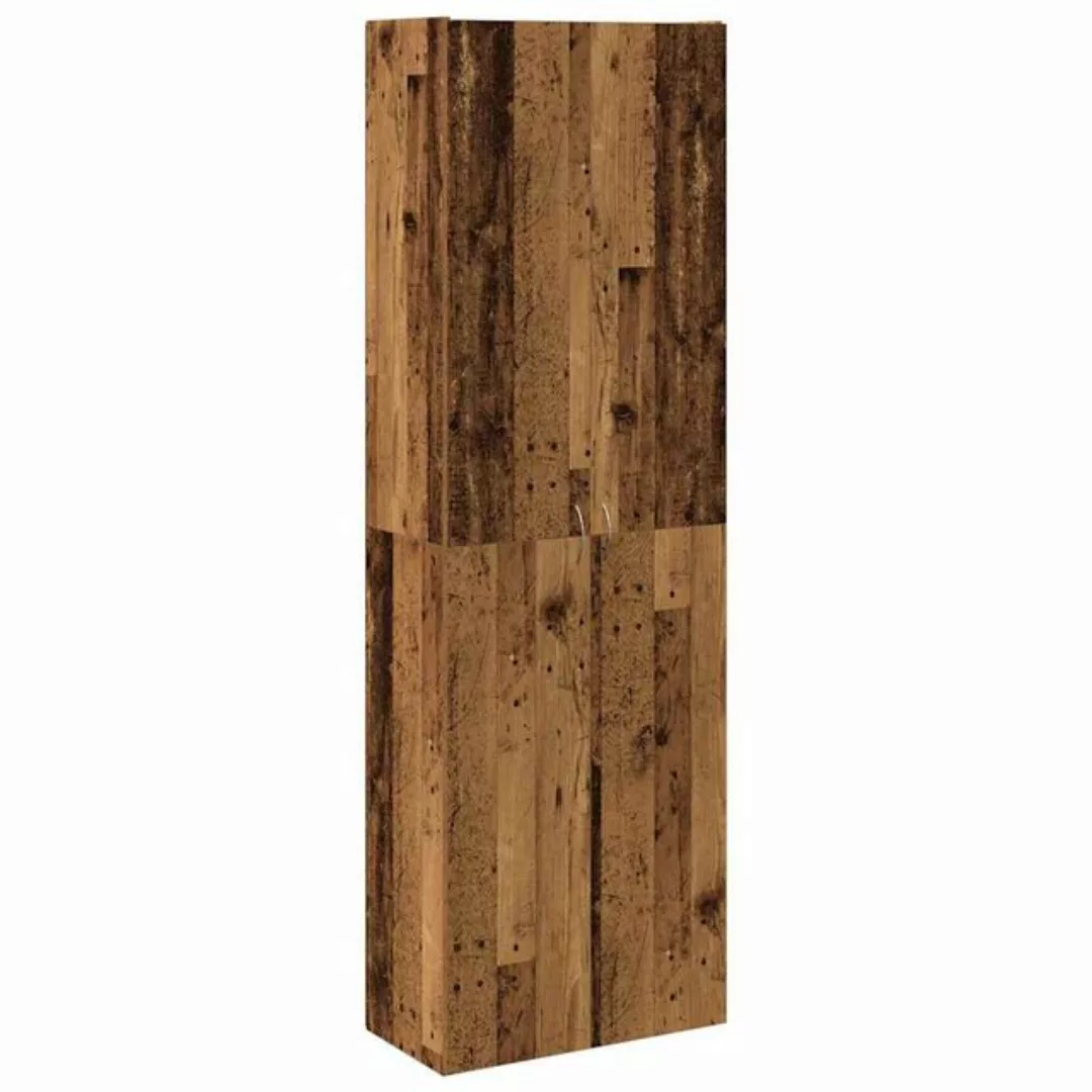 vidaXL Aktenschrank Highboard Altholz-Optik 60x32x190 cm Holzwerkstoff (1-S günstig online kaufen