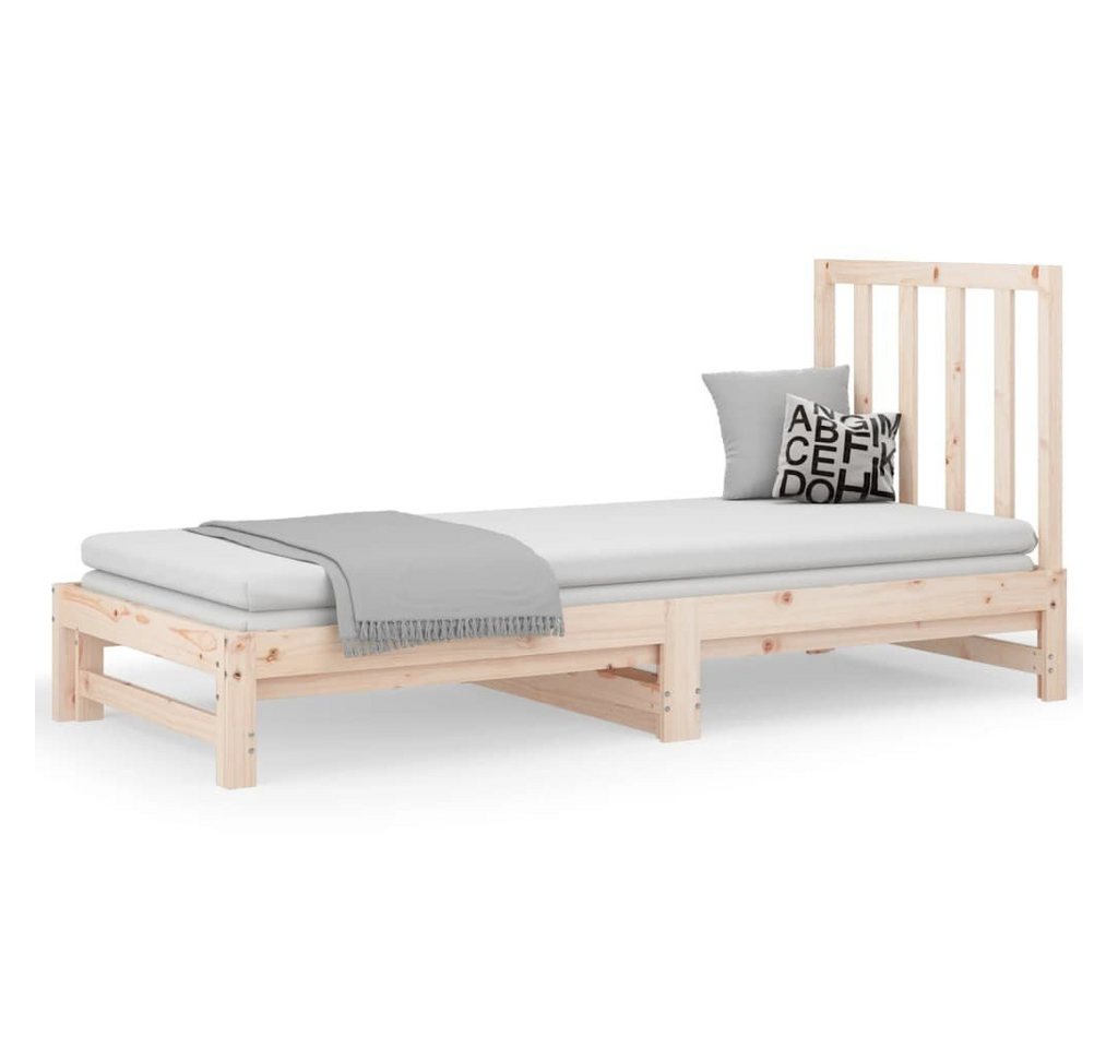 furnicato Bett Tagesbett Ausziehbar 2x(90x200) cm Massivholz Kiefer (1-tlg) günstig online kaufen