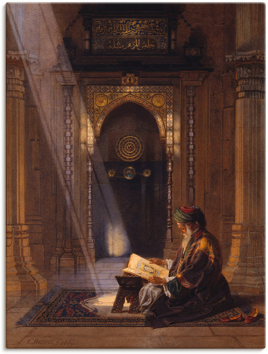 Artland Wandbild "In der Moschee.", Religion, (1 St.), als Leinwandbild, Po günstig online kaufen