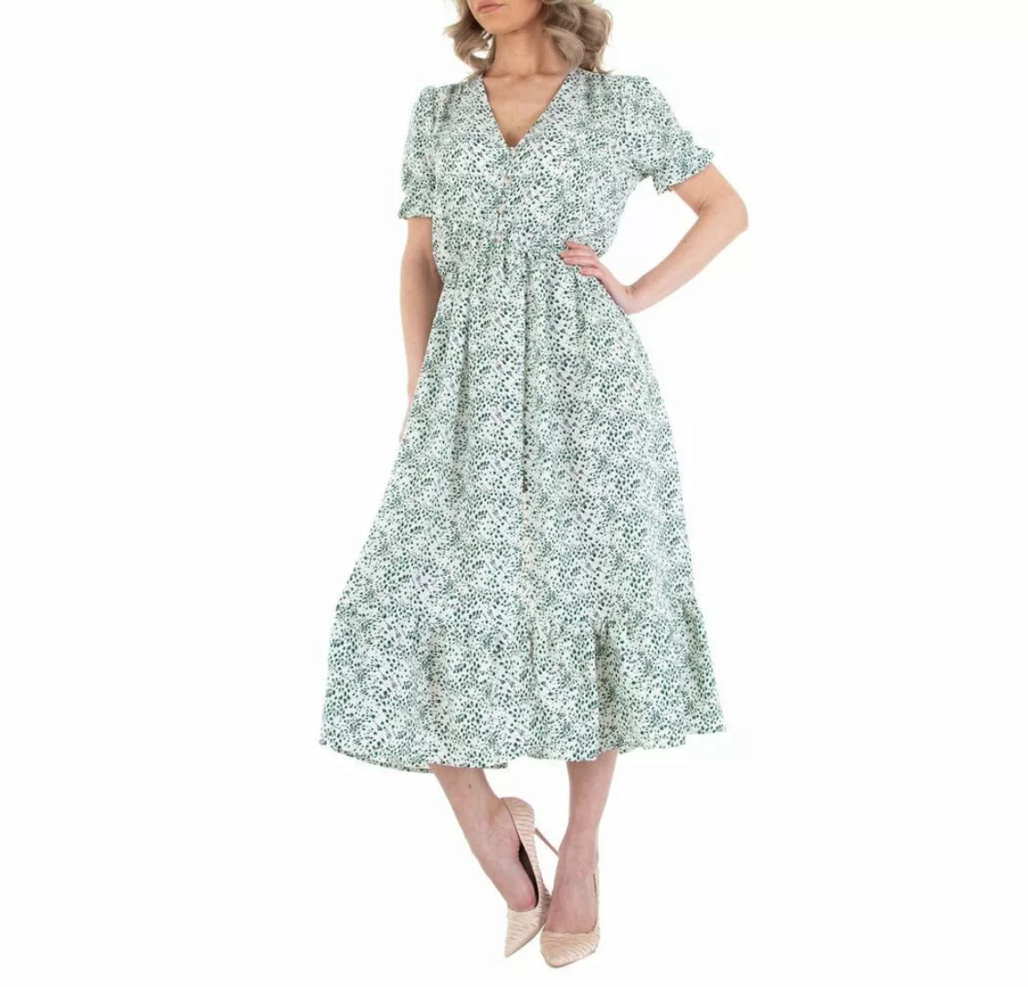 Ital-Design Sommerkleid Damen Freizeit Sommerkleid in Weiß günstig online kaufen