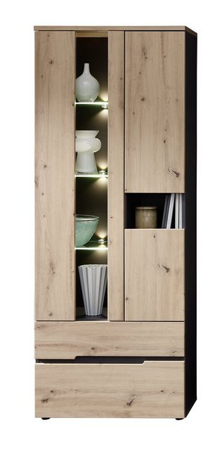 freiraum Vitrine Meagan 75 x 197 x 38 cm (B/H/T) günstig online kaufen