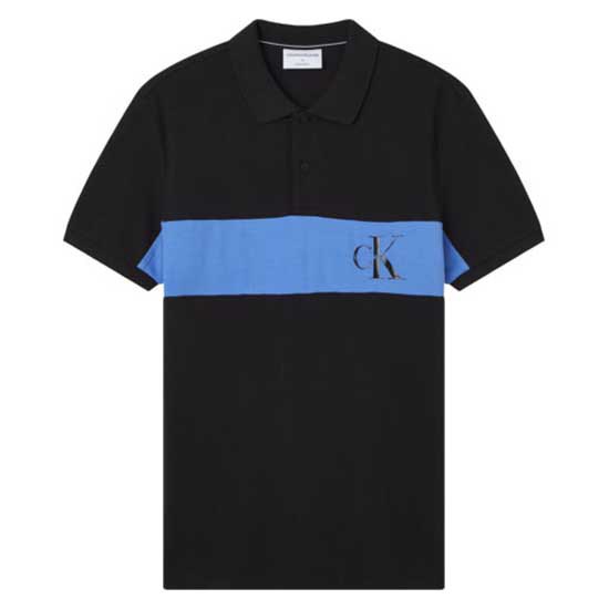 Calvin Klein Jeans Color Block Logo Kurzarm-poloshirt S Ck Black günstig online kaufen