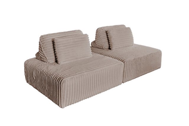 KAWOLA Sofa, Modulsofa Weicher Breitcord, versch. Ausführungen und versch. günstig online kaufen