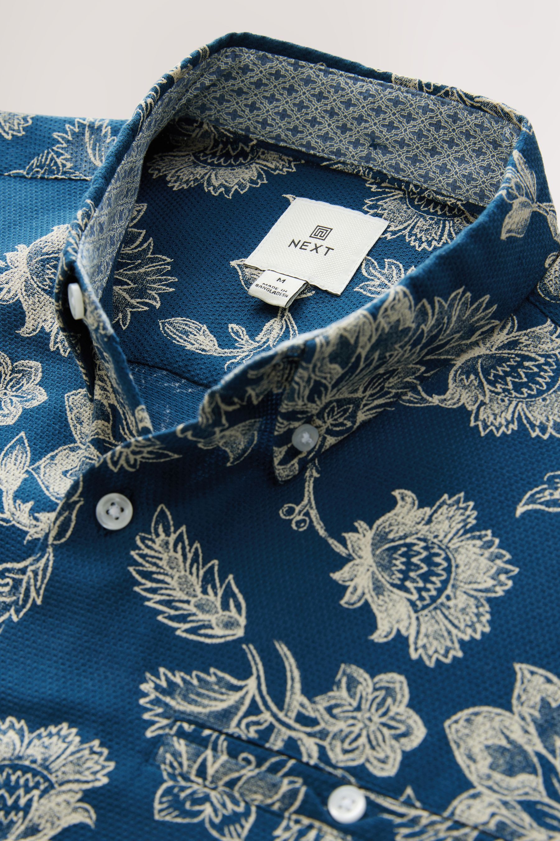 Next Kurzarmhemd Kurzarmhemd mit floralem Muster günstig online kaufen