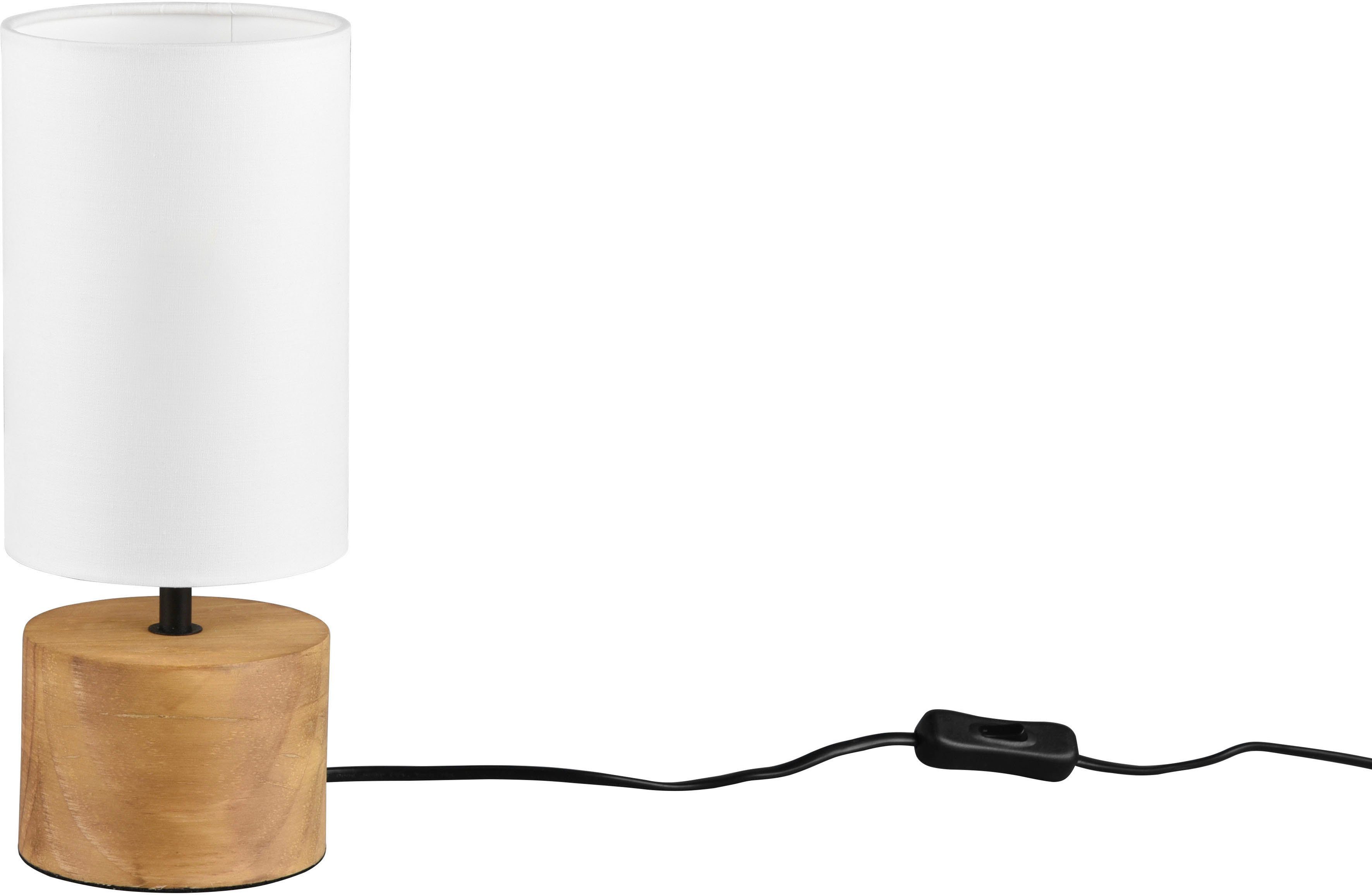 Reality Leuchten Tischleuchte Woody, Schnurschalter, Leuchtmittel günstig online kaufen