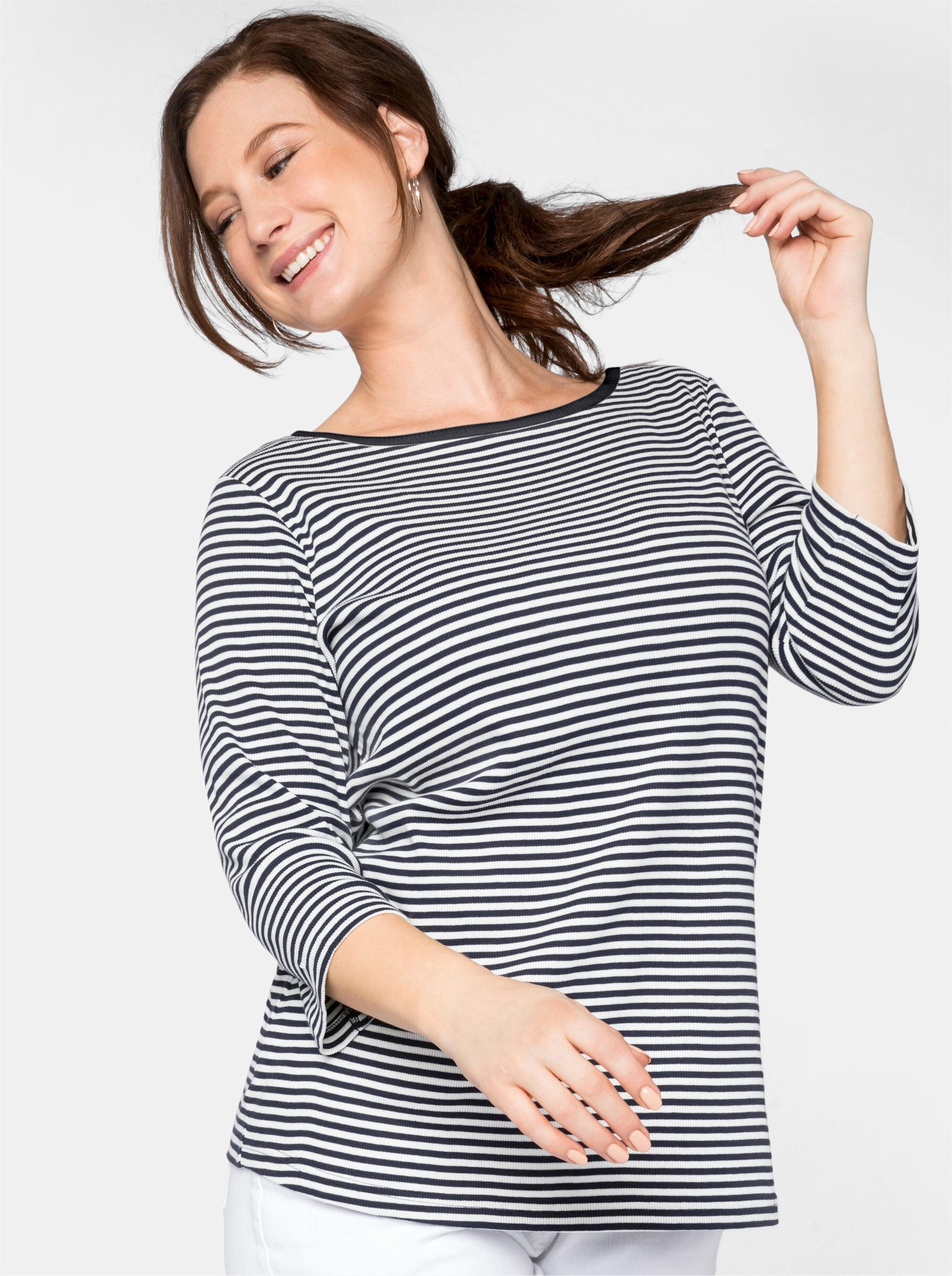 Sheego T-Shirt Ringelshirt günstig online kaufen