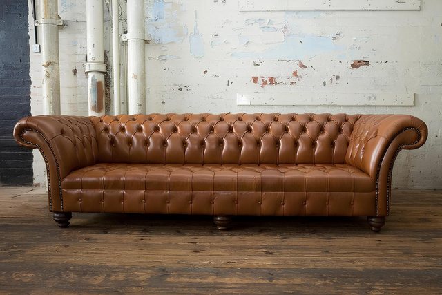 Xlmoebel Sofa Luxuriöses Ledersofa Chesterfield Design Klassik Couch Vier-S günstig online kaufen