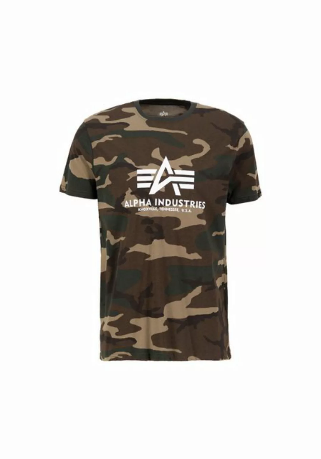 Alpha Industries T-Shirt Alpha Industries Men - T-Shirts Basic T-Shirt Camo günstig online kaufen