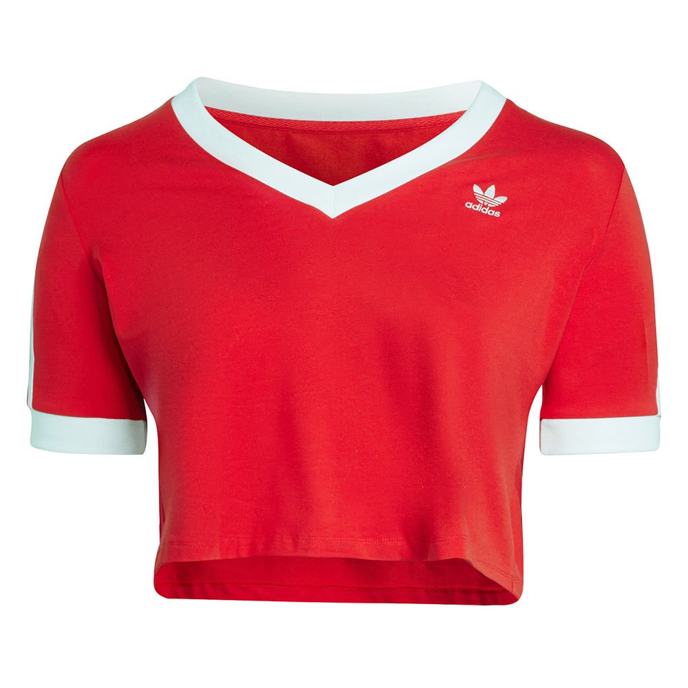 Adidas Originals Cropped Big Kurzärmeliges T-shirt 4X Vivid Red günstig online kaufen