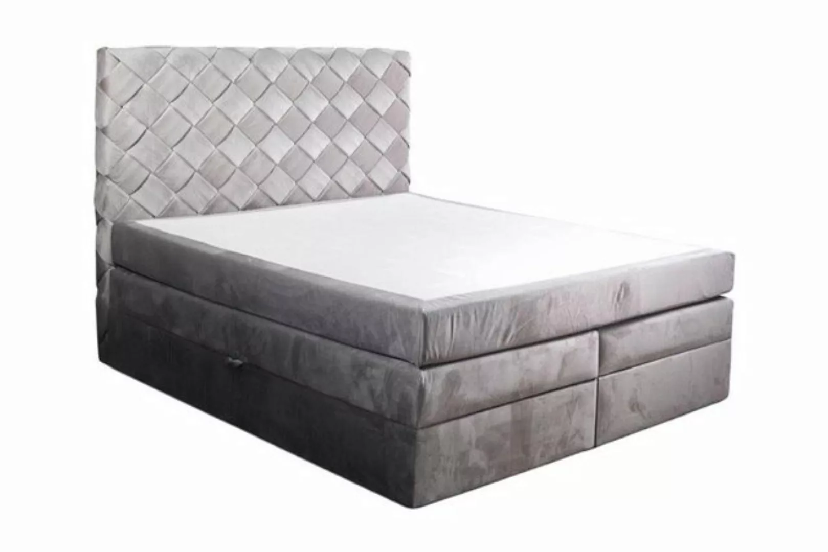 JVmoebel Bett, Boxspring Bett mit Bettkasten Matratze Betten Chesterfield günstig online kaufen