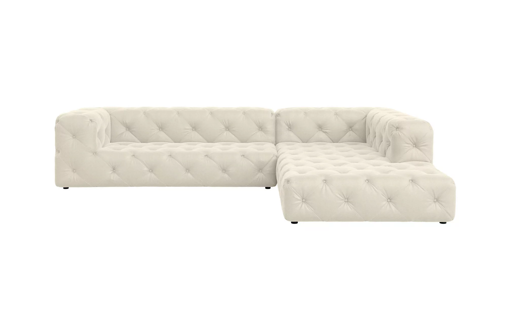 Places of Style Ecksofa "FOLLINA", L-Form, mit klassischer Chesterfield-Kno günstig online kaufen