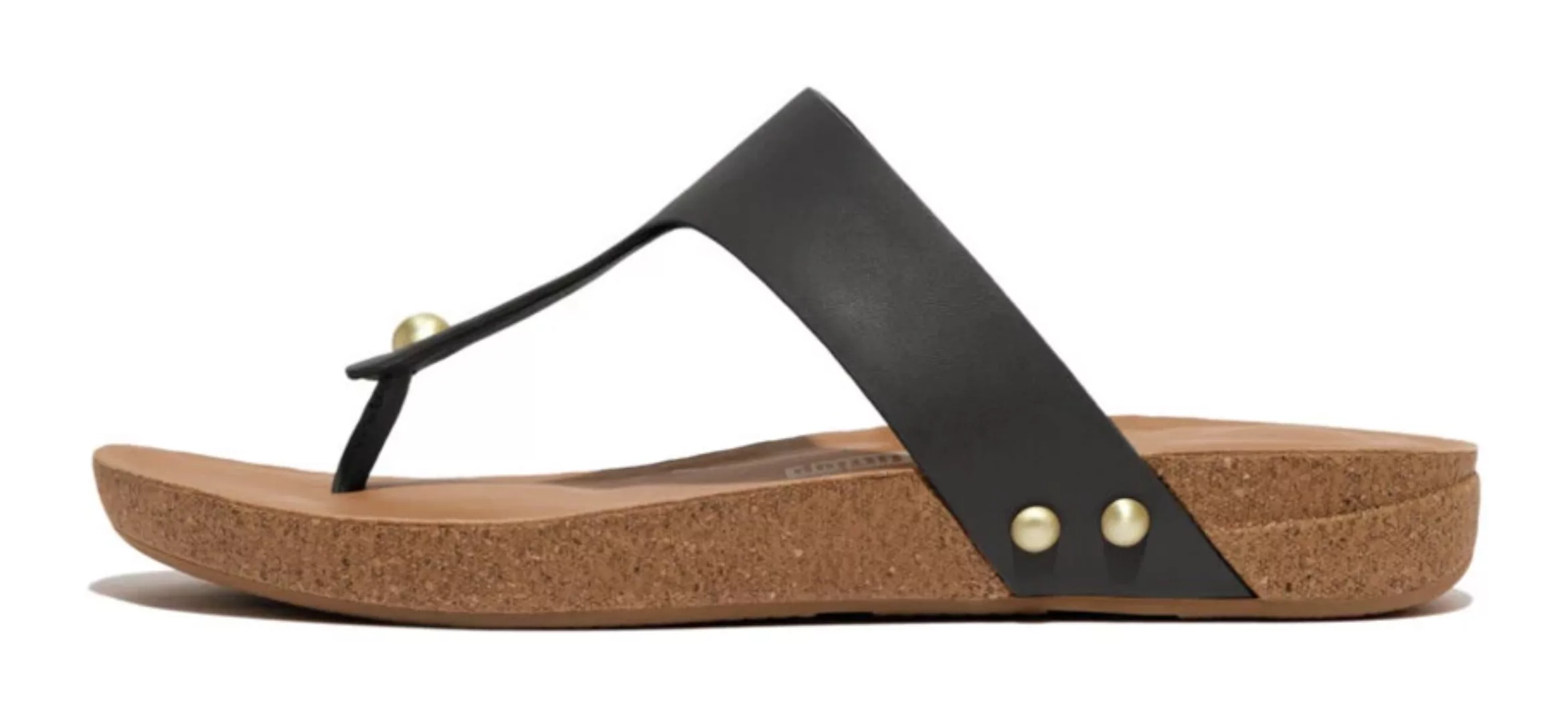 Fitflop Zehentrenner "IQUSHION LEATHER TOE-POST SANDALS", Sommerschuh mit i günstig online kaufen