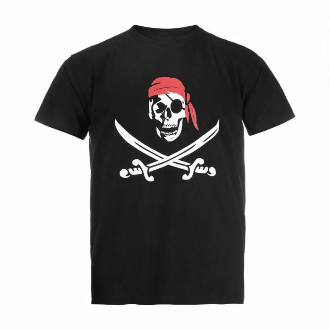 modAS T-Shirt Unisex T-Shirt Pirat für Erwachsene - Sommershirt mit Frontpr günstig online kaufen