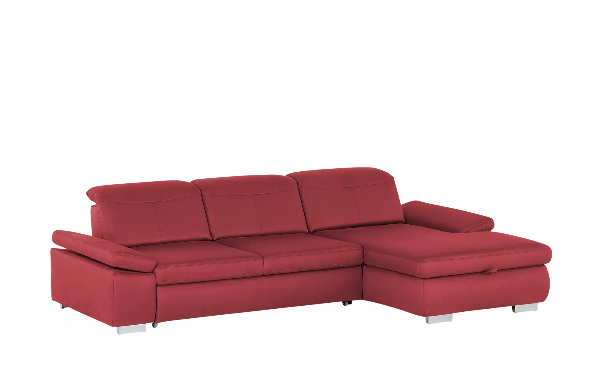 Lounge Collection Ecksofa aus Mikrofaser Kathrin ¦ rot ¦ Maße (cm): B: 309 günstig online kaufen