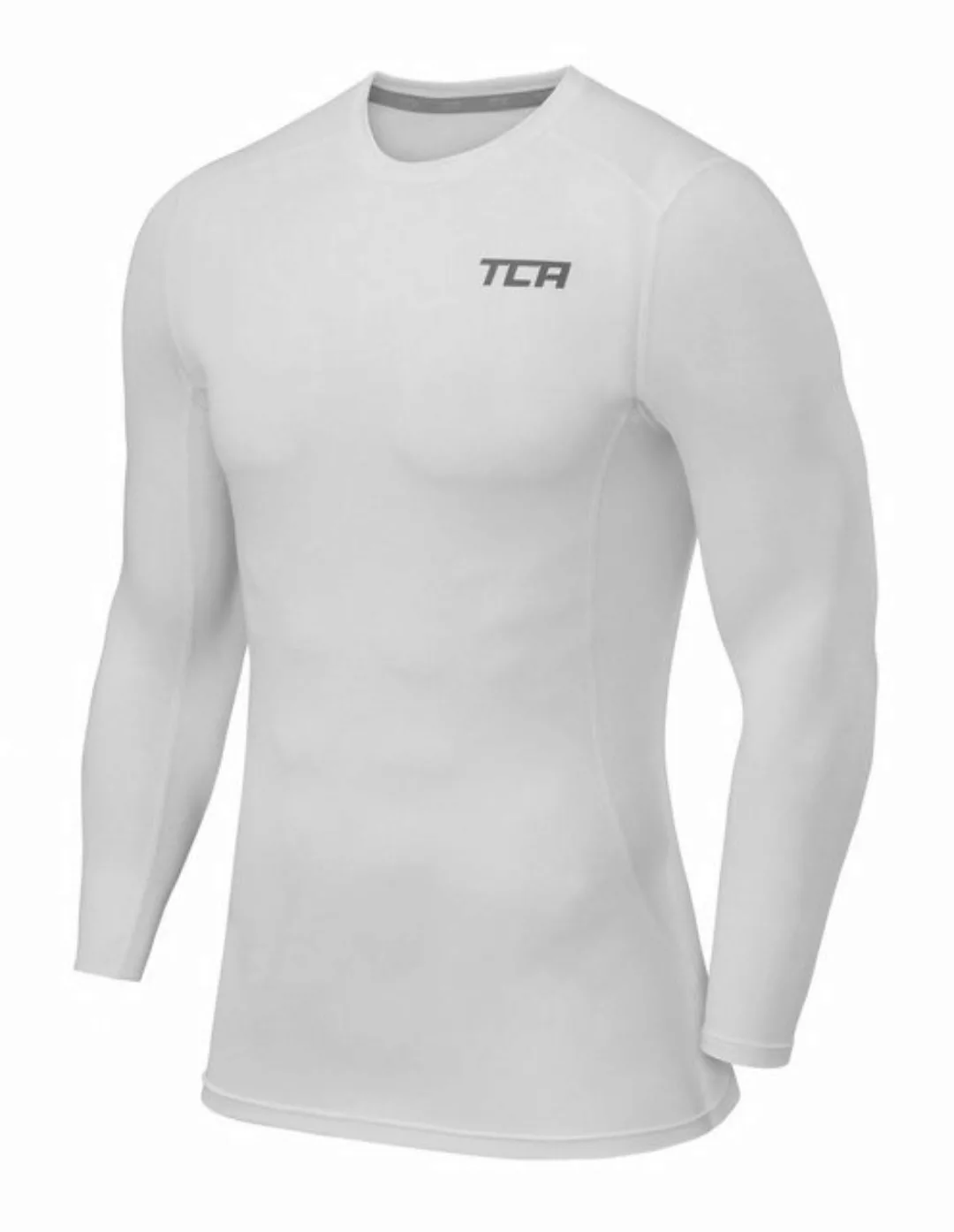 TCA Langarmshirt TCA Herren Langarm Kompressionsshirt Thermo Funktion Weiß günstig online kaufen