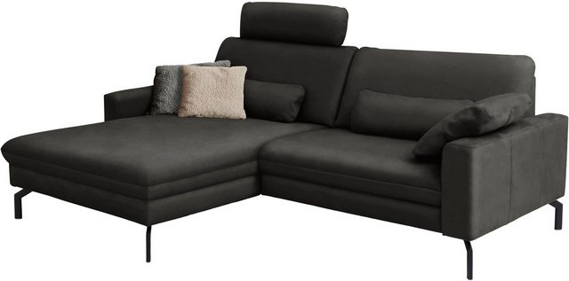 Die PlanBar Ecksofa PN-EM20028 L-Form, wahlweise mit motorischem Canape, Ko günstig online kaufen