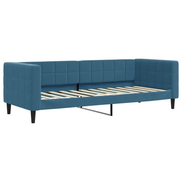 vidaXL Gästebett Tagesbett Blau 80x200 cm Samt Gästebett Gästecouch Gästeso günstig online kaufen