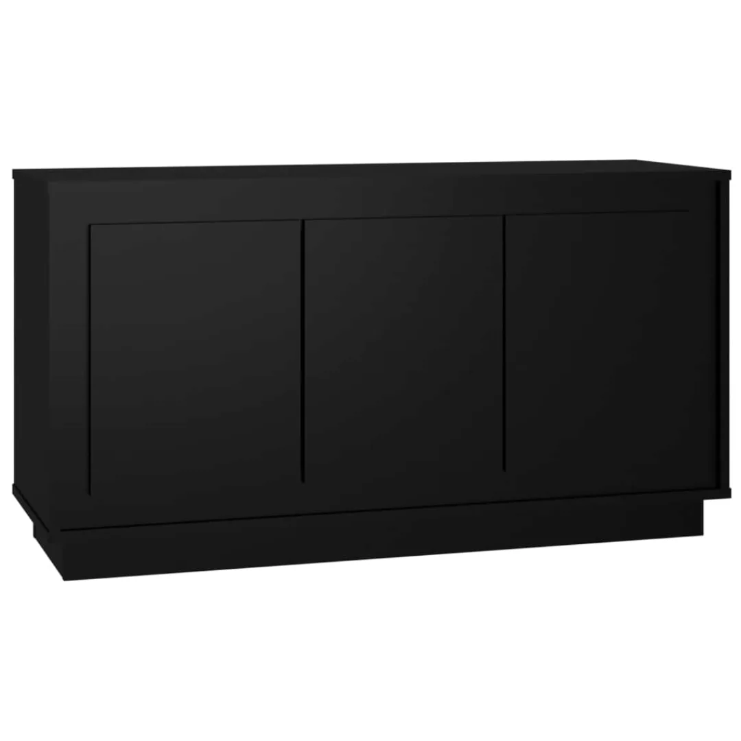 Vidaxl Sideboard Schwarz 102x35x55 Cm Holzwerkstoff günstig online kaufen