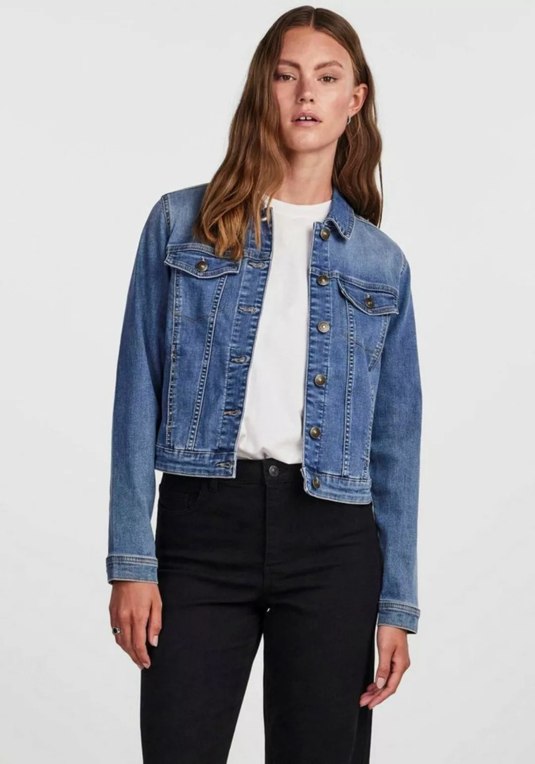 pieces Jeansjacke PCOIA LS DNM JACKET MB NOOS BC günstig online kaufen