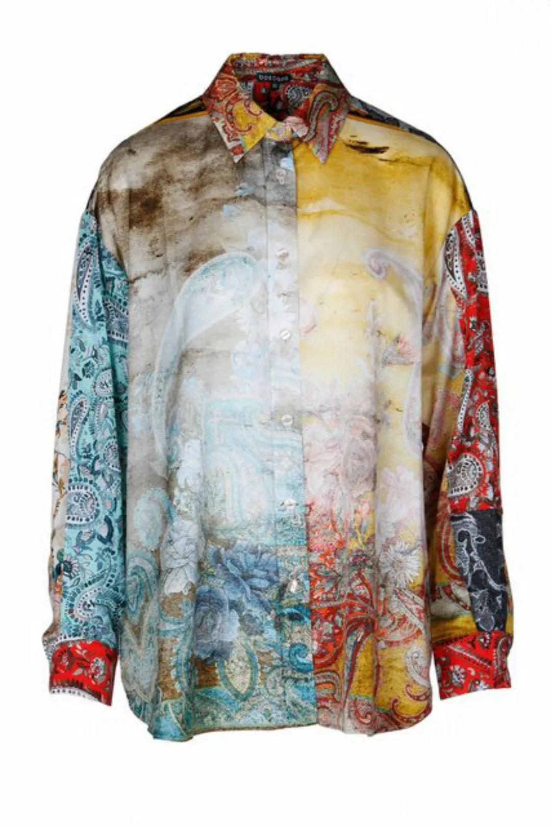 Boscana Seidenbluse Bluse aus reiner Seide mit gemusterten Print günstig online kaufen