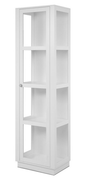 Furn.Design Glasvitrine Blanverd (Vitrine in weiß, 56 x 195 cm oder 100 x 1 günstig online kaufen