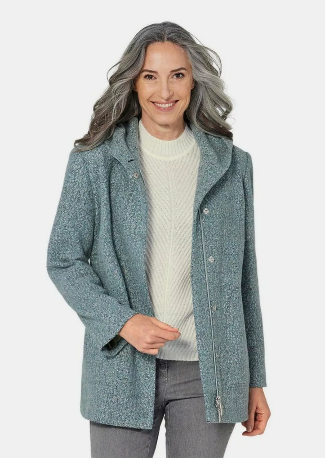 GOLDNER Winterjacke Unentbehrliche Boucle-Jacke mit feinen Details günstig online kaufen