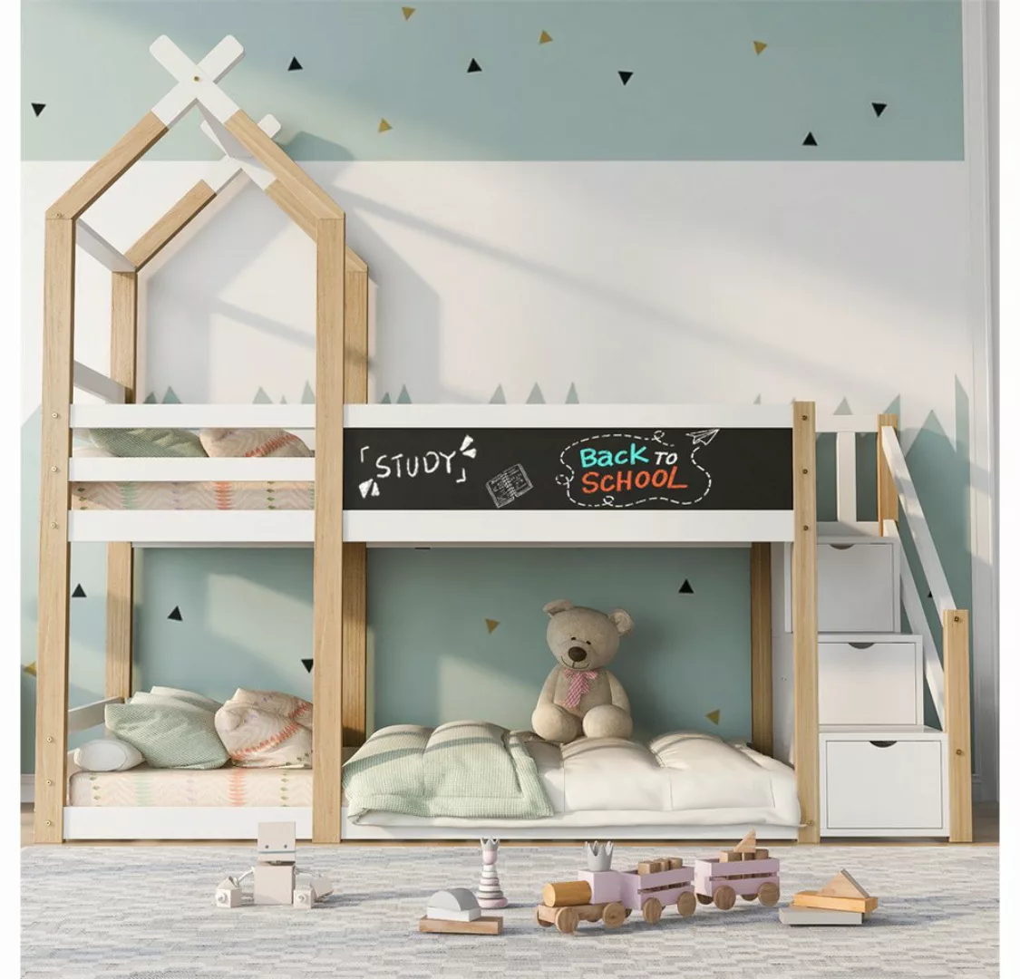 XDeer Jugendbett Kinderbett Baumhaus inkl.Tafel Bett mit Speicherung und, R günstig online kaufen