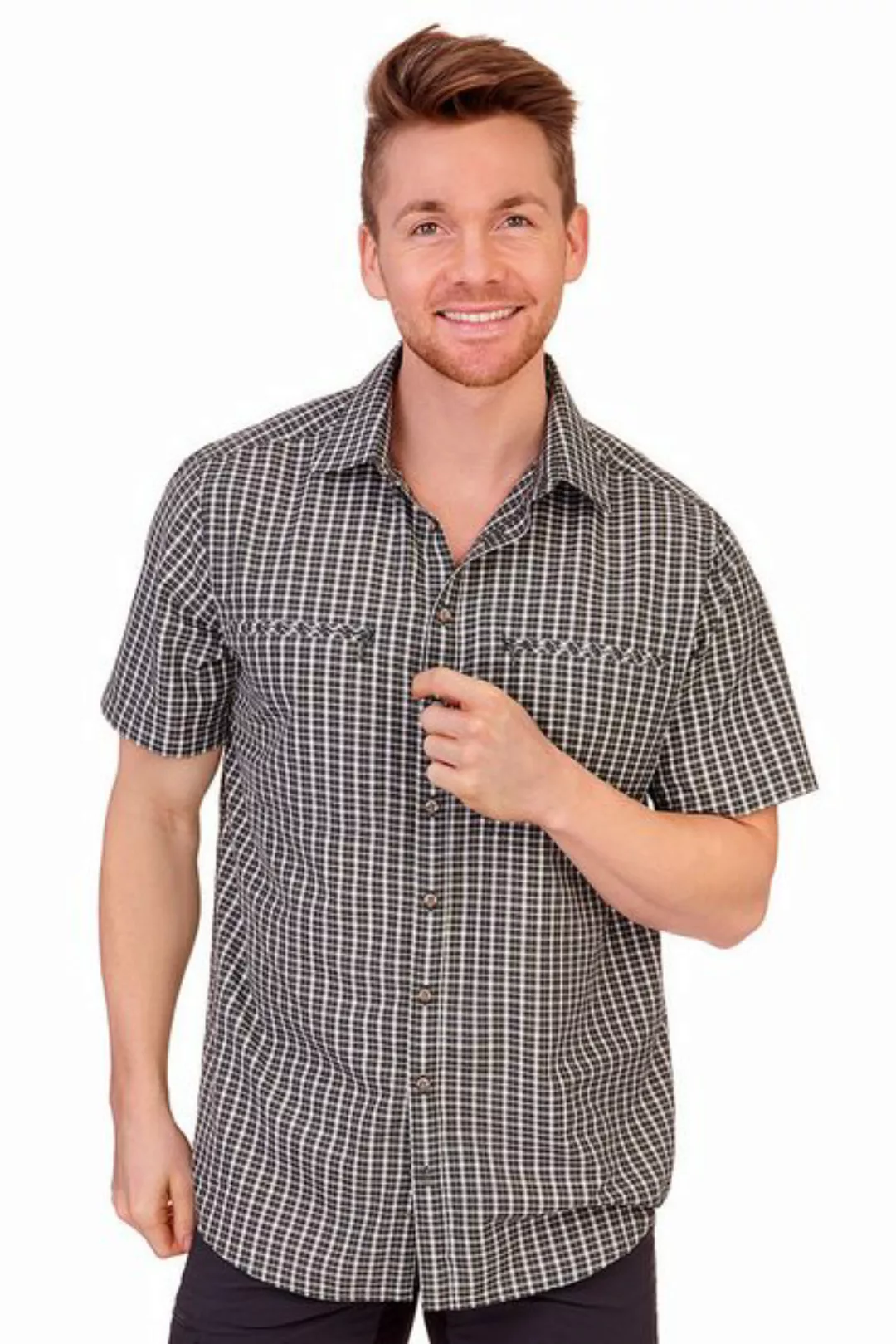Tom Collins Trachtenhemd Wanderhemd - PALMIRO KA - jeansblau, dunkelgrün günstig online kaufen