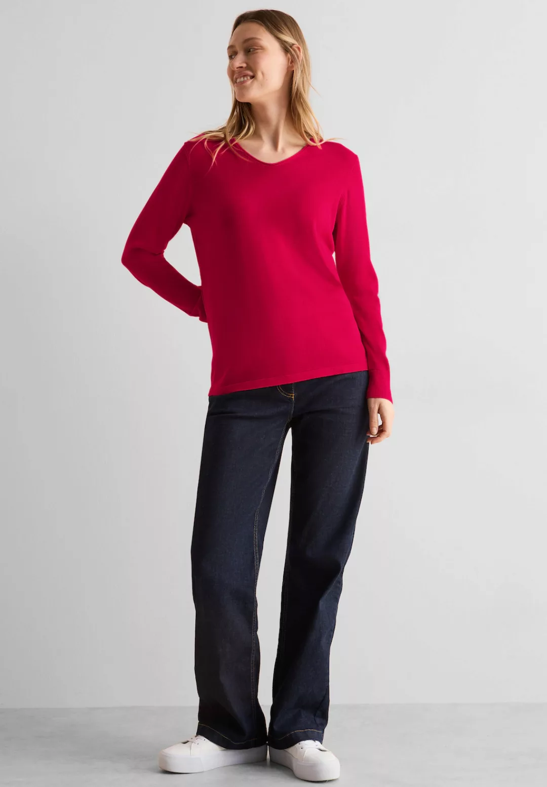 CECIL Strickpullover mit V-Ausschnitt günstig online kaufen
