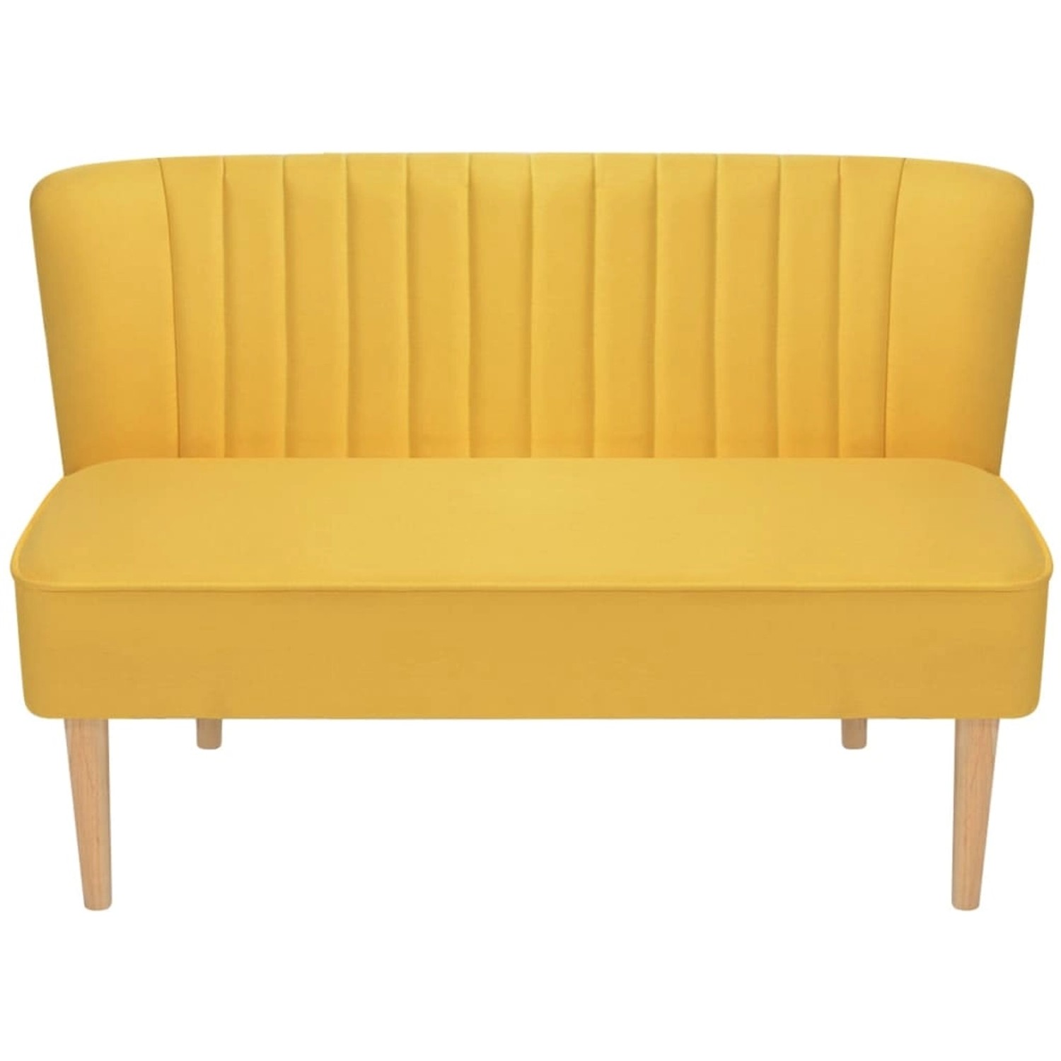 vidaXL Sofa Sofa Stoff 117 x 55,5 x 77 cm Gelb günstig online kaufen