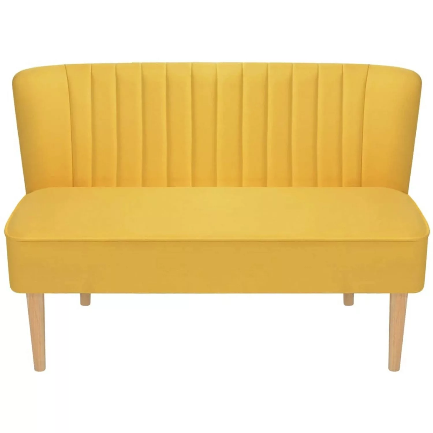 vidaXL Sofa Sofa Stoff 117 x 55,5 x 77 cm Gelb günstig online kaufen