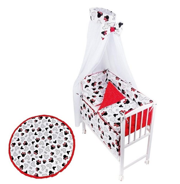 Babyhafen Beistellbett Babybettchen 90×40 MINNIE Komplettset inkl. Krabbeld günstig online kaufen