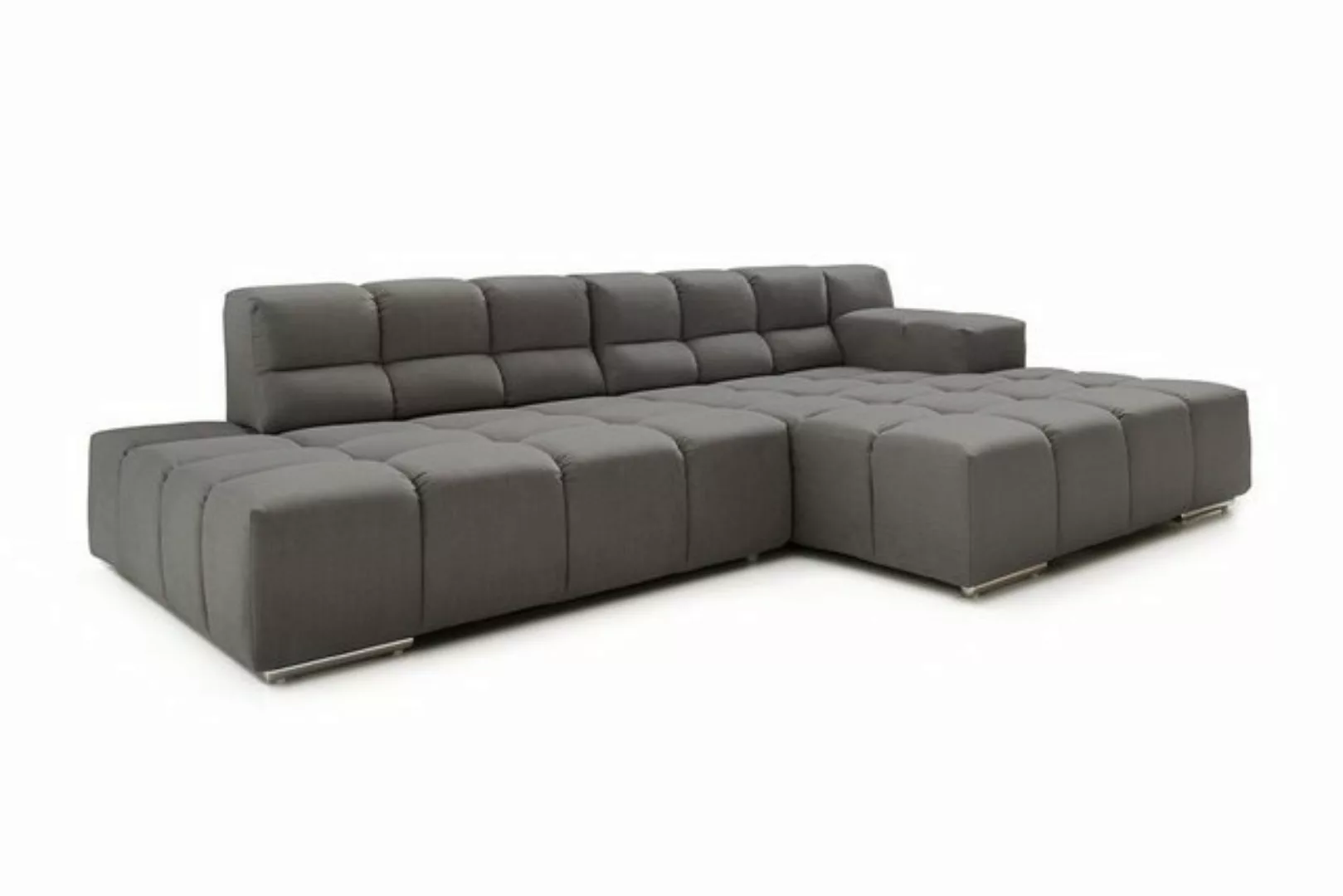 daslagerhaus living Ecksofa Ecksofa Cube Stoff taupe günstig online kaufen