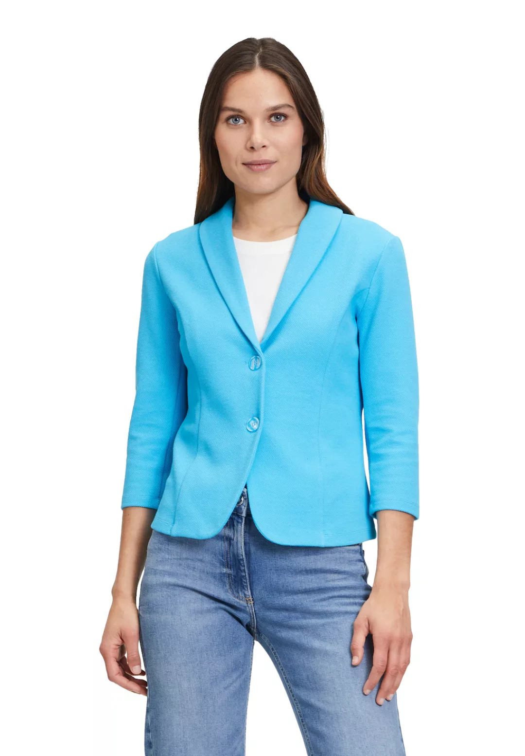 Betty Barclay Jackenblazer "Betty Barclay Jerseyjacke mit Knöpfen", Kragen günstig online kaufen